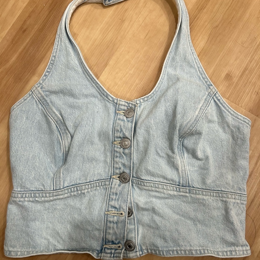 Levi’s denim halter top - medium